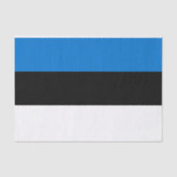 Patriotisches Papiertaschentuch mit Flagge Estland