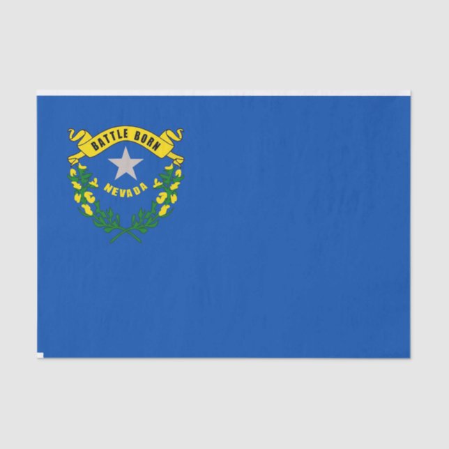 Patriotisches Papiertaschentuch mit Flagge Nevada, Seidenpapier (Vorderseite)