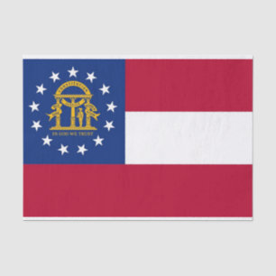 Patriotisches Papiertaschentuch mit georgischer Fl Seidenpapier