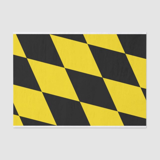 Patriotisches Papiertaschentuch mit Münchner Flagg Seidenpapier (Vorderseite)