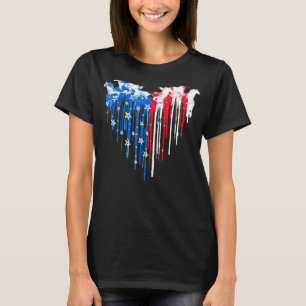 Patriotisches Pferd - Amerikanisches Flaggenpferd  T-Shirt