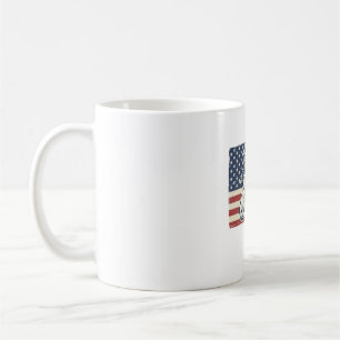 Patriotisches Pferd Flagge Vintage Vektor T-Shirt  Kaffeetasse