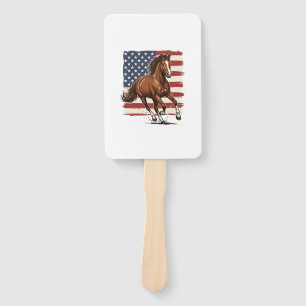 Patriotisches Pferd Vintage Western Vektor Design_ Fächer