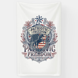 Patriotisches Pferdeliebhaber Vektorgrafik T-Shirt Banner