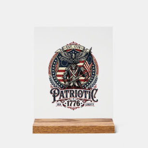 Patriotisches Phantom Patriot Horror Monster Patri Acrylschild