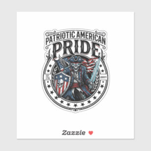 Patriotisches Phantom Patriot Horror Monster Patri Aufkleber