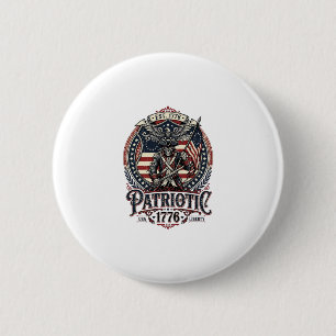 Patriotisches Phantom Patriot Horror Monster Patri Button