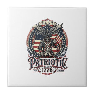 Patriotisches Phantom Patriot Horror Monster Patri Fliese