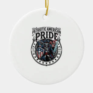 Patriotisches Phantom Patriot Horror Monster Patri Keramik Ornament