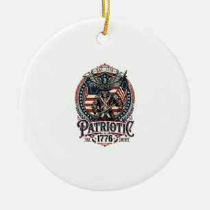 Patriotisches Phantom Patriot Horror Monster Patri Keramik Ornament