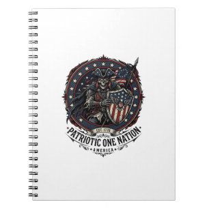 Patriotisches Phantom Patriot Horror Monster Patri Notizblock