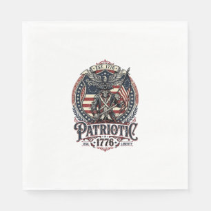 Patriotisches Phantom Patriot Horror Monster Patri Serviette