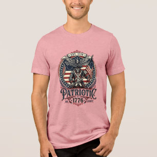 Patriotisches Phantom Patriot Horror Monster Patri Tri-Blend Shirt