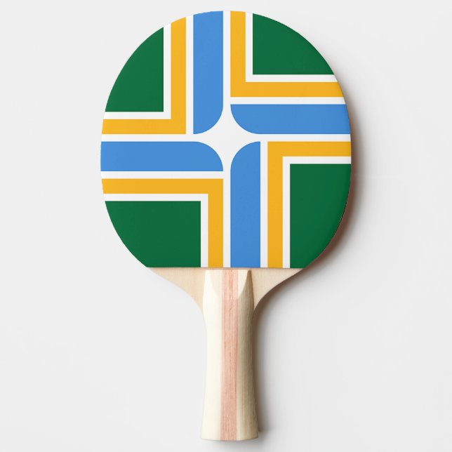 Patriotisches Pingpongpaddel mit Flagge von Portla Tischtennis Schläger (Vorderseite)