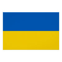 Patriotisches Plakat mit der Flagge der Ukraine