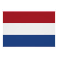 Patriotisches Plakat mit Flagge der Niederlande