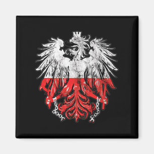 Patriotisches polnisches Erbe Wurzeln Polen Adler- Magnet