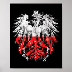 Patriotisches polnisches Erbe Wurzeln Polen Adler- Poster