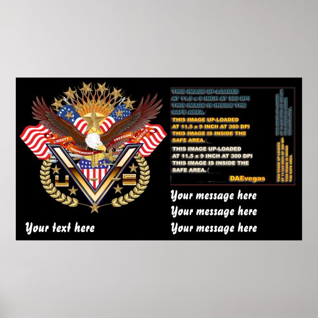 Patriotisches Poster groß bis klein Siehe Anmerkun (Vorne)