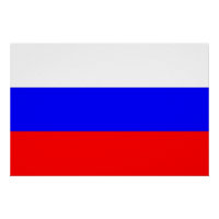 Patriotisches Poster mit der Flagge Russlands