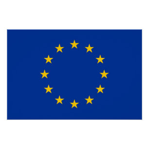 Patriotisches Poster mit Flag der europäischen Gew