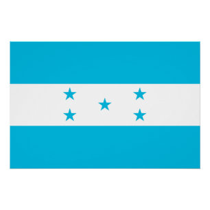 Patriotisches Poster mit Flag Honduras