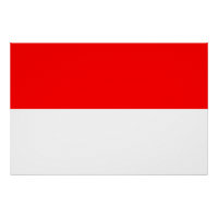 Patriotisches Poster mit Flagge Indonesiens
