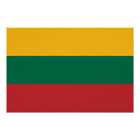 Patriotisches Poster mit Flagge Litauens