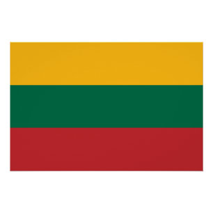Patriotisches Poster mit Flagge Litauens