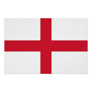 Patriotisches Poster mit Flagge von England