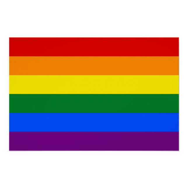 Patriotisches Poster mit LGBT-Flagge (Vorderseite)