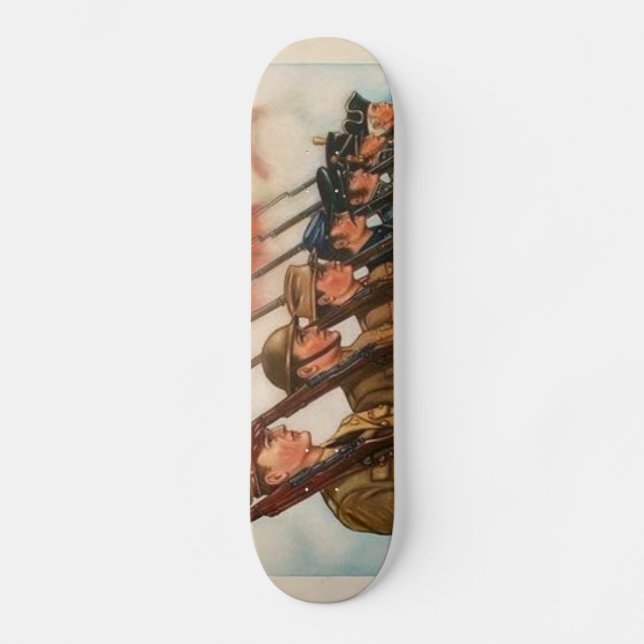Patriotisches Poster-Skateboard Skateboard (Vorderseite)
