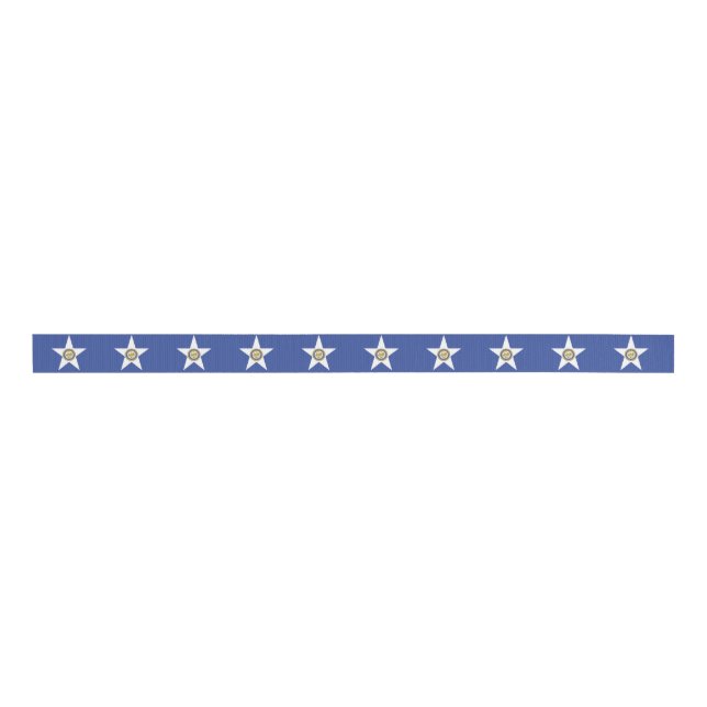 Patriotisches Ribbon mit Flagge von Houston Ripsband (Vorderseite)