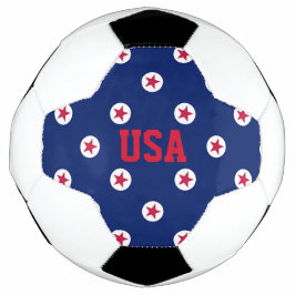 Patriotisches Rot Weiß Blau USA Sterne Fußball