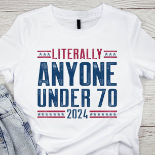 Patriotisches Rot, Weiß und Blau Politisch T-Shirt