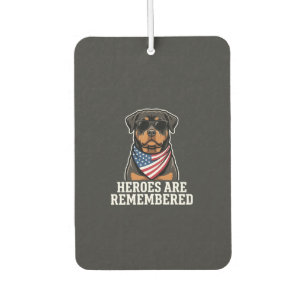 Patriotisches Rottweiler-Held-Hund-Vektor-Design Autolufterfrischer