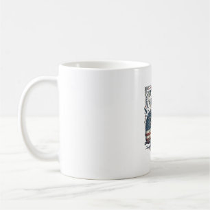 Patriotisches RV-Camper-Vektorgrafik-T-Shirt Kaffeetasse