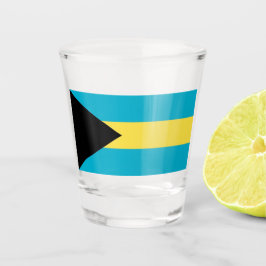 Patriotisches Schießglas mit der Flagge der Bahama Schnapsglas