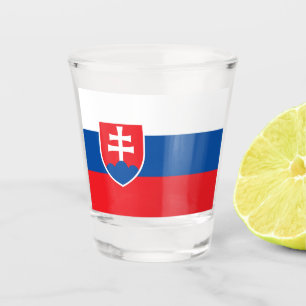 Patriotisches Schießglas mit der Flagge der Slowak Schnapsglas