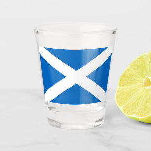 Patriotisches Schießglas mit der Flagge Schottland Schnapsglas