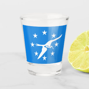 Patriotisches Schießglas mit der Flagge von Corpus Schnapsglas