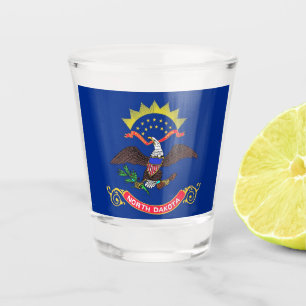 Patriotisches Schießglas mit der Flagge von North  Schnapsglas