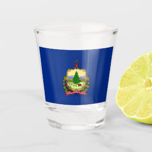 Patriotisches Schießglas mit der Flagge von Vermon Schnapsglas