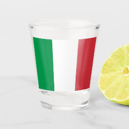 Patriotisches Schießglas mit italienischer Flagge Schnapsglas
