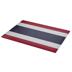Patriotisches Schneidbrett mit Flagge Thailands Schneidebrett