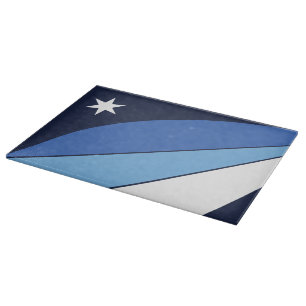 Patriotisches Schneidebrett mit Flagge von Kolumbi