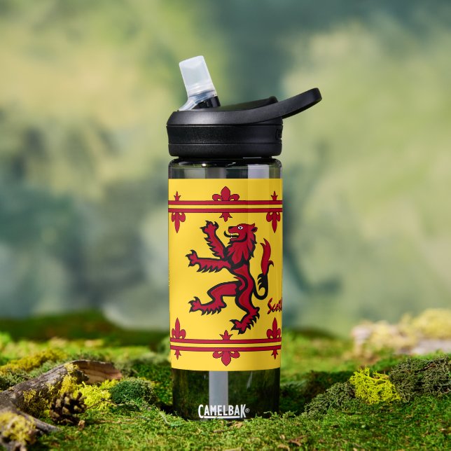 Patriotisches Schottland, Rampant, gelbe schottisc Trinkflasche (Außenbereich)