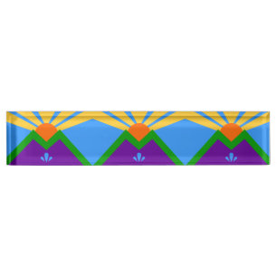 Patriotisches Schreibtischschild, Flagge von Manit Namensplakette