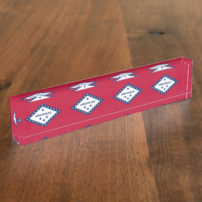 Patriotisches Schreibtischschild mit Flagge von Ar (Seite)