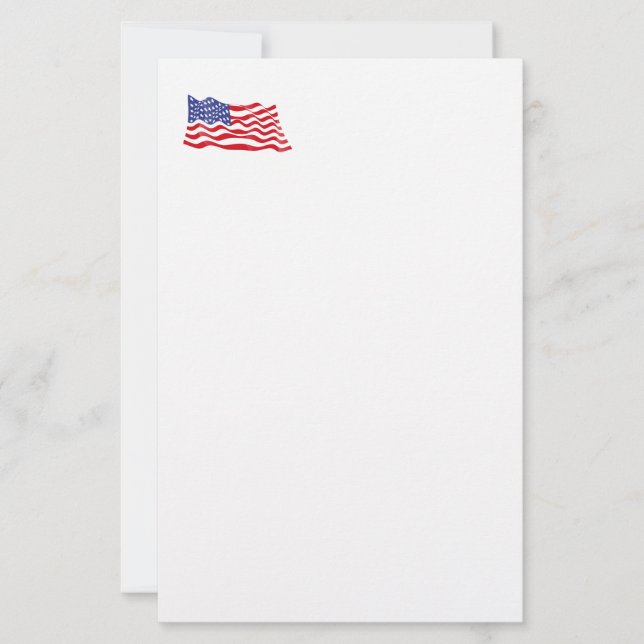 Patriotisches Schreibwarenpapier Briefpapier (Vorderseite)